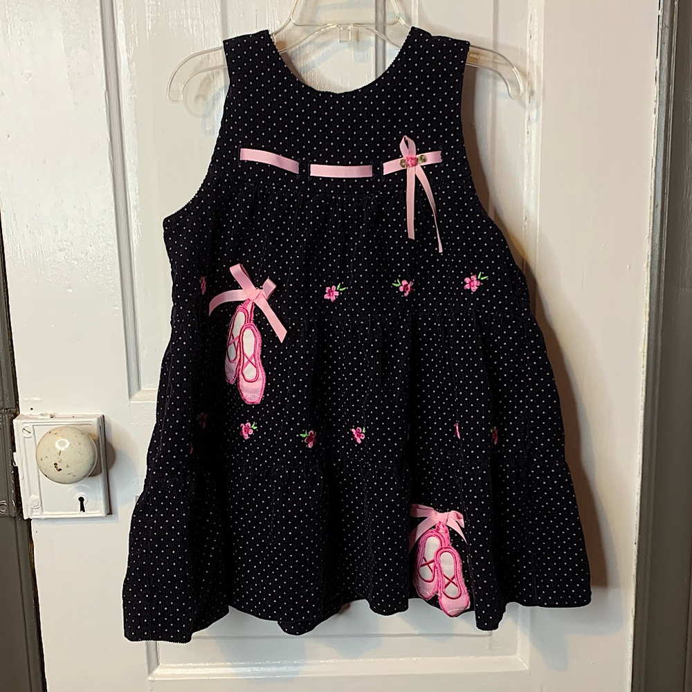 "Rare, Too" Ballerina Slipper Polka Dot Dress